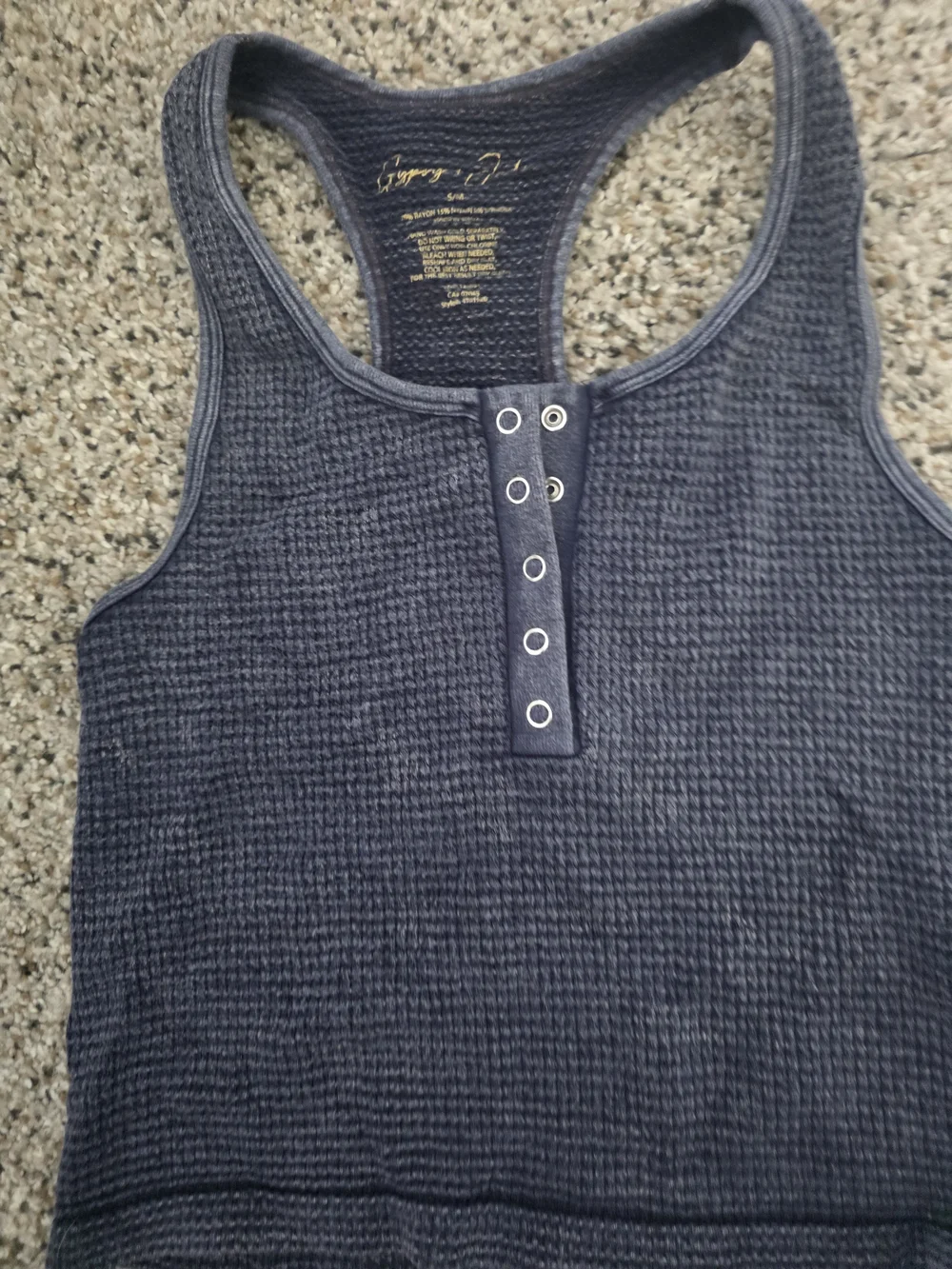 Bike Shorts Waffle Knit SET - Navy Small/ Med Loungewear